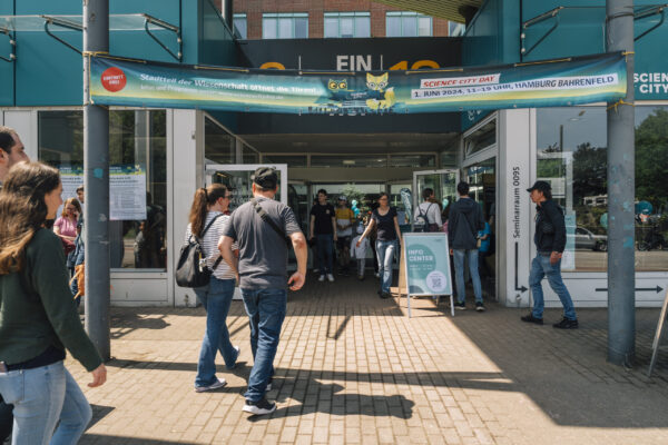 Das InfoCenter Science City Hamburg Bahrenfeld war am Science City Day 2024 sehr gut besucht.